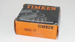 New Timken 369-S Tapered Roller Bearing Made in USA 369S