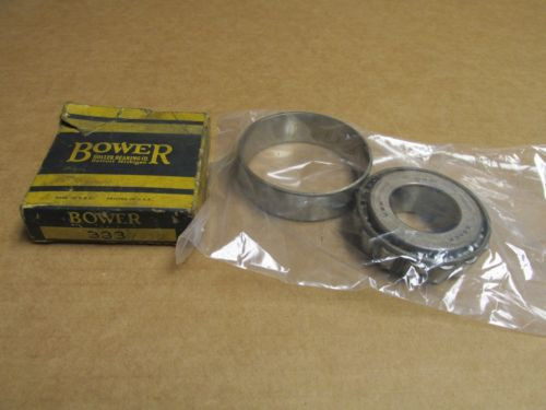 NEW BOWER 339 TAPERED ROLLER BEARING 1 3/8" BORE & 333 RACE / CUP 3 5/32" OD