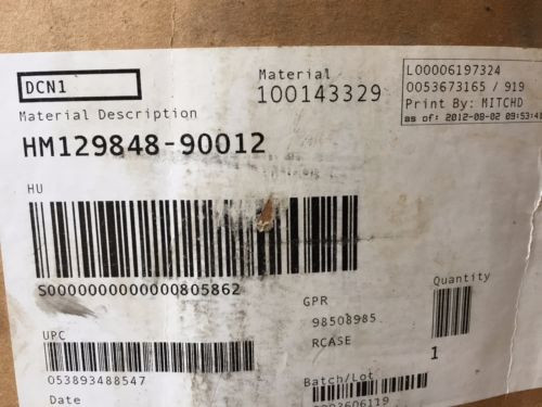 HM129848-90012(REF) Timken Tapered Roller Bearing Assembly