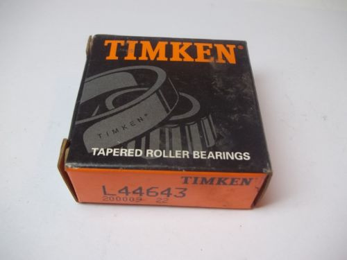 NIB TIMKEN TAPERED ROLLER BEARINGS MODEL # L44643 NEW OLD STOCK 200009 22