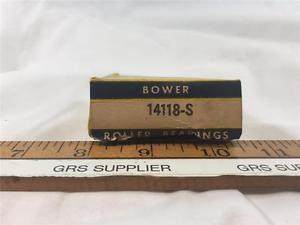 TIMKEN 14118/BOWER 14118S TAPERED ROLLER BEARING SINGLE CONE NEW OLD STOCK