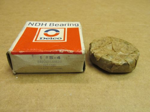 NIB NEW DEPARTURE DELCO #S4 Z44649  TAPERED ROLLER BEARING & L44610 CUP SET 4