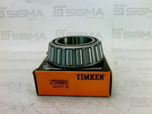 Timken 25580 Tapered Roller Bearing New