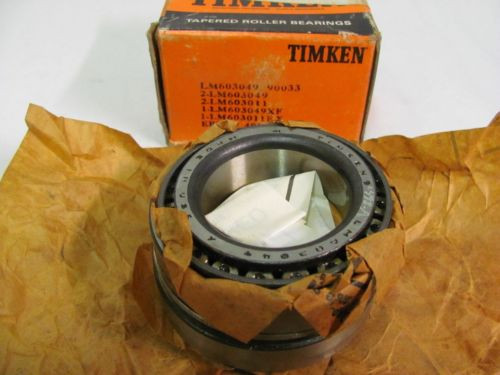 Timken LM603049 90033 Tapered Roller Bearing Set, New