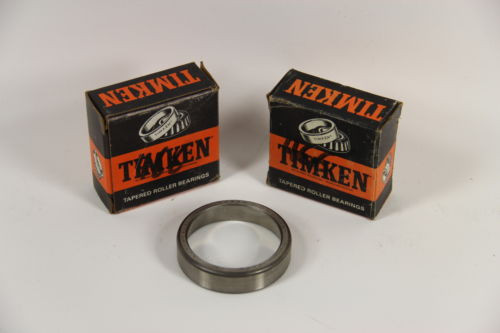 LOT OF 2 Timken 15520 Tapered Roller Bearing Outer Race, 2.250" OD, 0.5313" Cup