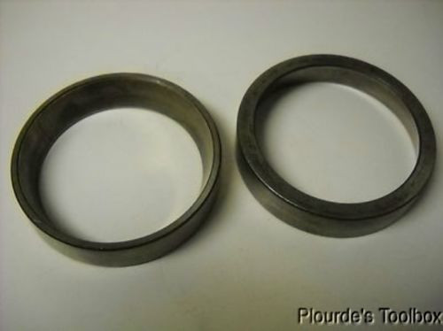 Lot (2) Used Timken 28622 Tapered Roller Bearing Cups, 3-27/31" OD x 0.7656" W