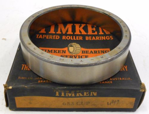 TIMKEN TAPERED ROLLER BEARINGS 653 CUP, 5-3/4" OD, SINGLE CUP, CHROME STEEL