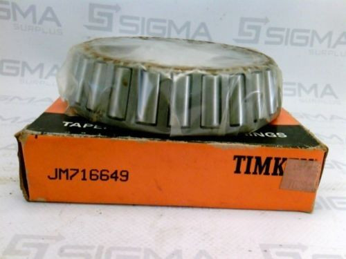 Timken JM716649 Tapered Roller Bearing Cone New
