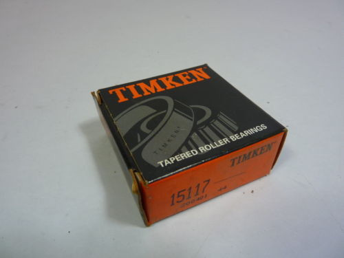 Timken 15117 Tapered Roller Bearing   NEW