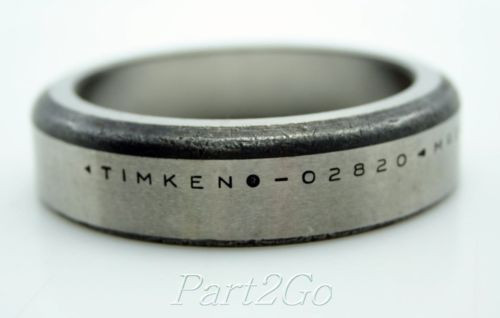 TIMKEN 02820 Tapered Roller Bearings Outer Race Cup, Steel