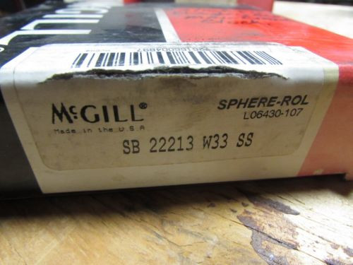 McGill SB 22213 W33 SS Spherical Bearing  NIB NOS (A4)