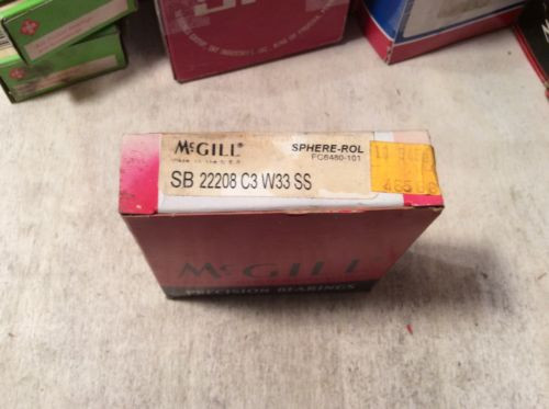 MCGILL  /bearings #SB/22208 W33 SS  ,30 day warranty, free shipping lower 48!