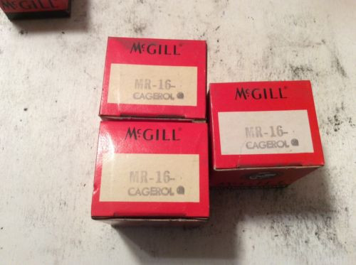 3-McGILL /bearings #MR-16, 30 day warranty, free shipping lower 48!