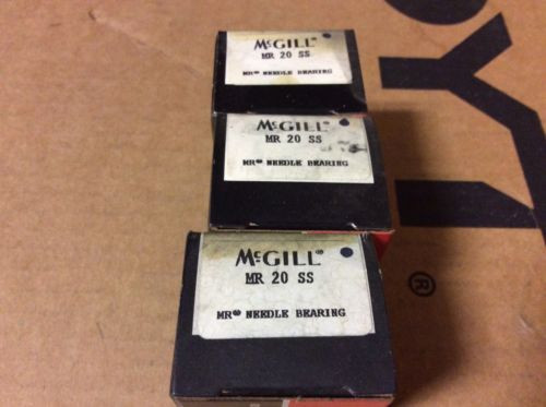 3-McGILL bearings#MR 20 SS ,Free shipping lower 48, 30 day warranty!