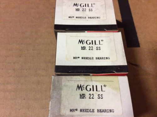 3-McGILL bearings#MR 22 SS ,Free shipping lower 48, 30 day warranty!