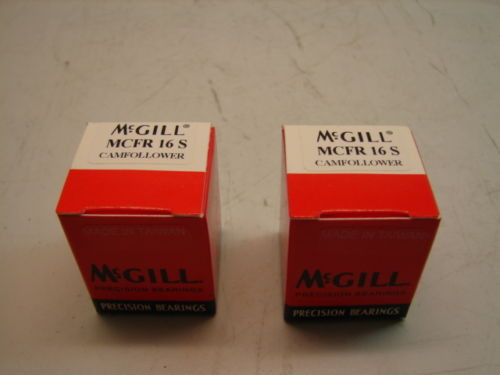 MCGILL MCFR 16 S CAMFOLLOWER PRECISION BEARINGS (LOTS OF 2)  **NIB**