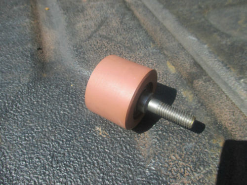 Industrial Plain Bearing RHP  530TQO780-2  rubber coated bearing idler roller 1.5" OD w/  treaded stud shielded bearing