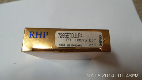 Belt Bearing RHP  840TQO1170-1  7205ETDULP4 Super Precision Bearing
