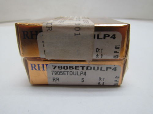 Belt Bearing RHP  500TQO710-1  7905ETDUMP4 7905ET DUM P4 Super Precision Bearings Set of 2