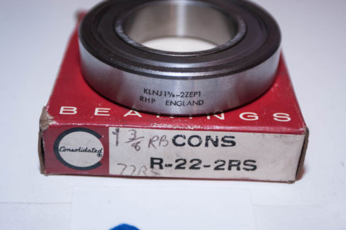 Belt Bearing "NEW  M282249D/M282210/M282210D   OLD" Consolidated Ball Bearing R-22-2RS / RHP KLNJ 1-3/8 - 2ZEP1