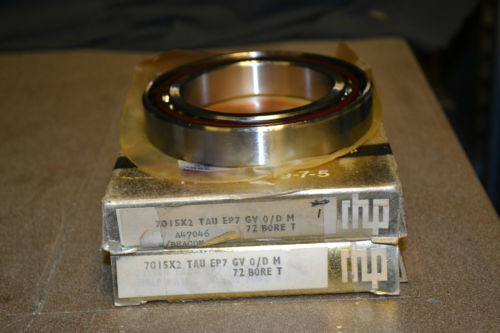 Roller Bearing (Lot  EE655271DW/655345/655346D  of 2) RHP Preceision 9-7-5 Bearings, 7015X2 TAU EP7 GV 0/D M, 72 BORE T