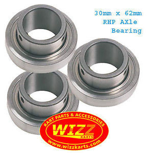 Tapered Roller Bearings RHP  3806/780/HCC9  Set of 3  30mm x 62mm Axle Bearing FREE POSTAGE WIZZ KARTS
