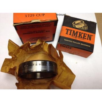 Timken 1729 Tapered Roller Bearing Cup, New-Old-Stock