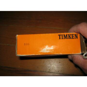 Timken 598 Tapered Roller Bearing In Vintage Box