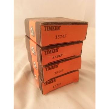 TIMKEN 15245 TAPERED ROLLER BEARINGS RACER CUP NOS AIRCRAFT LOT OF 4!