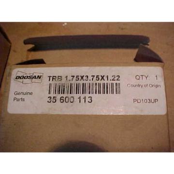 1) **NEW** DOOSAN #35600113 Tapered Roller Bearing, Cup and Cone  Ships Quick.
