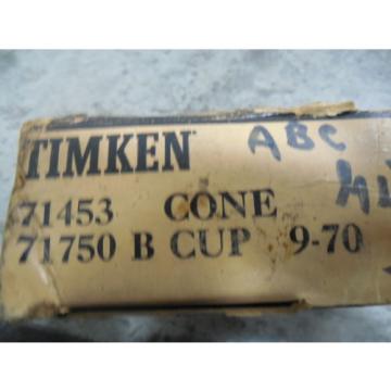 NEW Timken Tapered Roller Bearing 71453 Cone 71750 B Cup 9-70