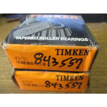 NEW LOT OF 2 TIMKEN TAPERED ROLLER BEARINGS 43131