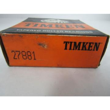 TIMKEN TAPERED ROLLER BEARING 27881