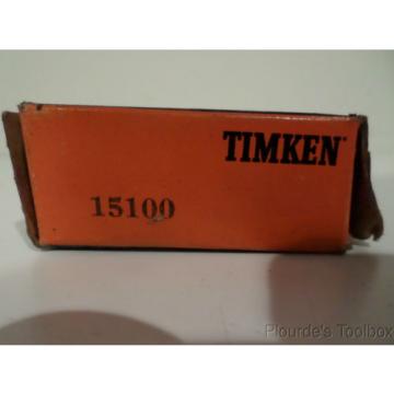 New Timken Tapered Roller Bearing Cone, 1&#034; Bore, .8125&#034; Width, #15100