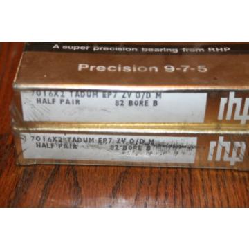 Belt Bearing RHP  M274149D/M274110/M274110D  7016X2 TADUM EP7 ZV Super Precision Bearings (CTDUMP4Y, 2MM9116WIDUM)  NEW