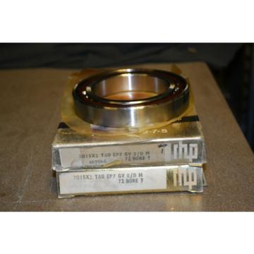 Roller Bearing (Lot  EE655271DW/655345/655346D  of 2) RHP Preceision 9-7-5 Bearings, 7015X2 TAU EP7 GV 0/D M, 72 BORE T