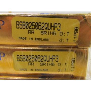 Industrial Plain Bearing RHP  EE665231D/665355/665356D  BSB025062QUHP3 RR SRIH5 D:T Matched Set of 4 Super Precision Bearings NIB