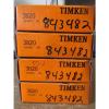 NEW LOT OF 4 TIMKEN TAPERED ROLLER BEARING 3820