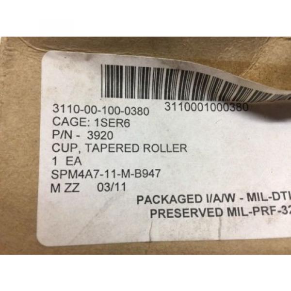 Timken Tapered Roller Bearing Cup 3920 Aircraft Growler Helicopter #2 image