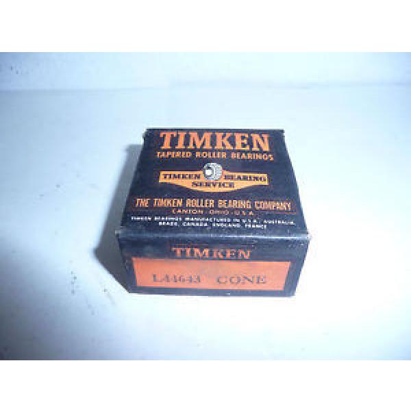 Timken L44643, Tapered Roller Bearing Cone, L 44643 #1 image