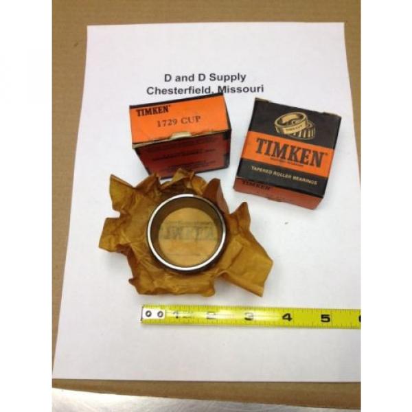Timken 1729 Tapered Roller Bearing Cup, New-Old-Stock #1 image