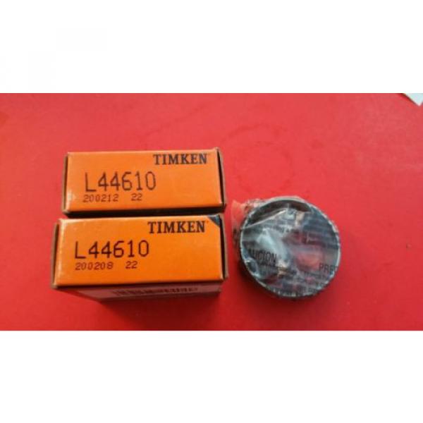 2 pcs. TIMKEN L44610  TAPERED ROLLER BEARING Cup #1 image