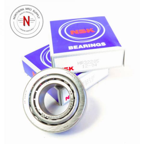 NSK HR32205 TAPERED ROLLER BEARING CUP AND CONE, ID: 25mm #1 image