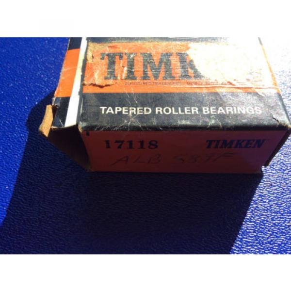 (1) Timken 17118 Tapered Roller Bearing, Single Cone, Standard Tolerance #2 image