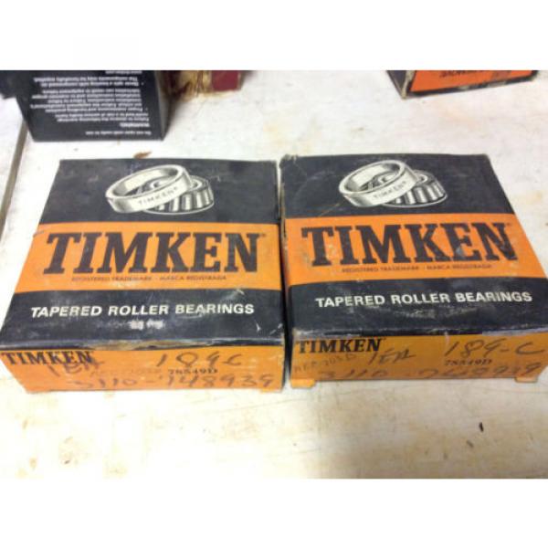 (1) Timken 78549D Tapered Roller Bearing, #1 image