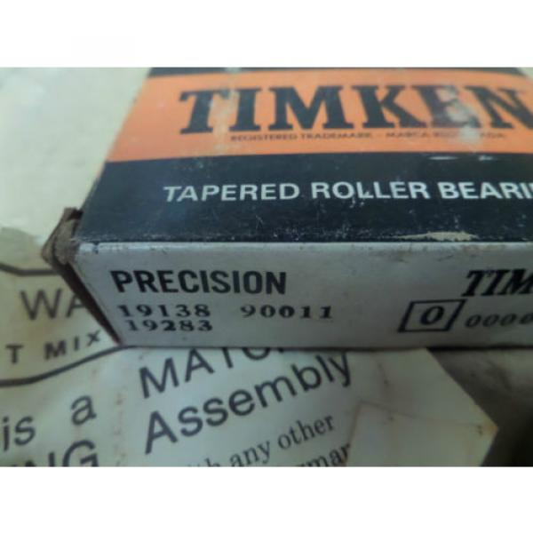Timken Precision Tapered Roller Bearing Cup and Cone 19138 19283 90011 New #4 image