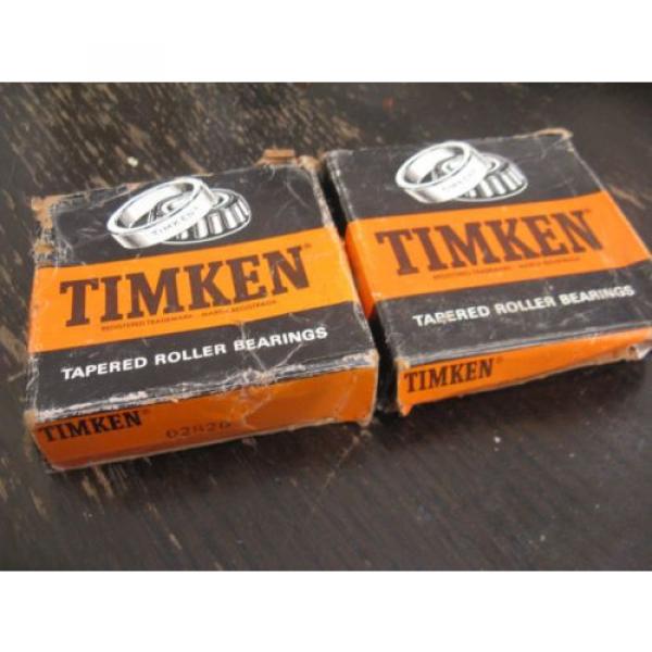 LOT OF 2- TIMKEN 02820 Tapered Roller BEARING  - NEW IN BOX !!! #1 image