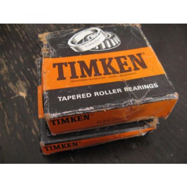 LOT OF 2- TIMKEN 02820 Tapered Roller BEARING  - NEW IN BOX !!! #2 image