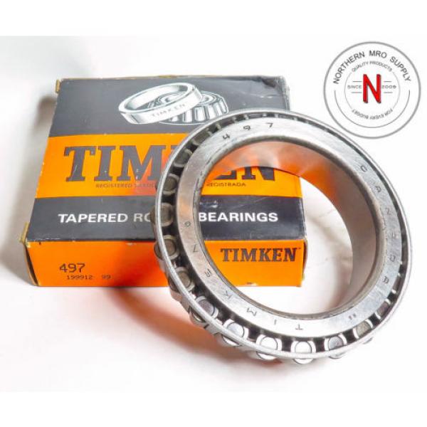 TIMKEN 497 TAPERED ROLLER BEARING CONE,  ID: 3.375&#034;, W: 1.172&#034; #1 image
