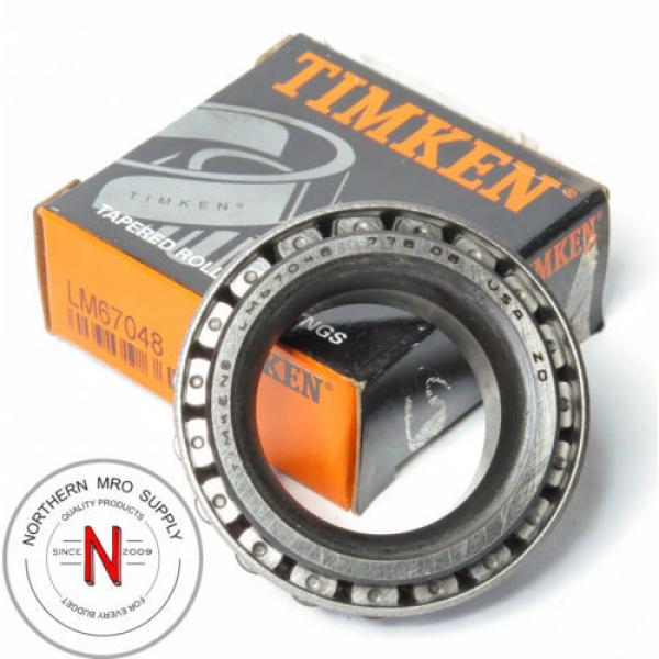 Timken LM67048 Tapered Roller Bearing Cone  1-1/4IN ID .66&#034; WIDTH #2 image
